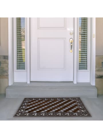 relaxdays 2 x Fußabtreter in Bronze - (B)72 x (T)46 cm