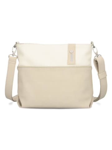 Zwei Jana Umhängetasche 27 cm in nubuk linen