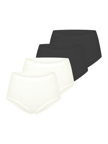 Sloggi High Waist Panty GO Sense in Schwarz / creme