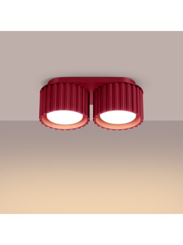 Nice Lamps Plafond ZORA 2 red H 8 cm