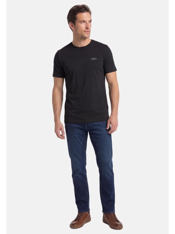 Redmond T-Shirt Basic in Schwarz / grau