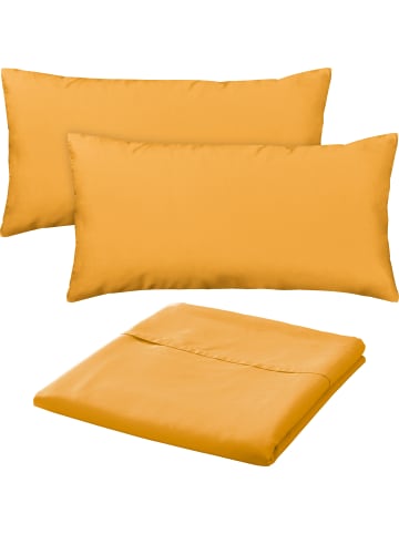 Erwin Müller Mako-Satin Sommer-Set 3-teilig Landshut in curry