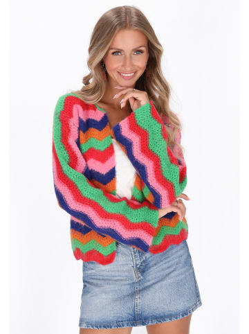 IZIA Cardigan in blue multicolor