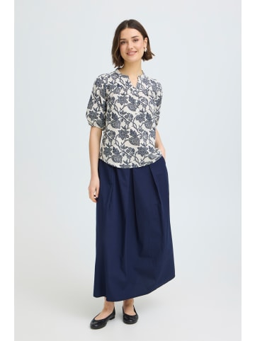 Fransa Kurzarm-Bluse FRMADDIE Regular fit in WIDE STRIPE METEORITE