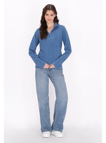 myMo Damen Fleecepullover in Blau