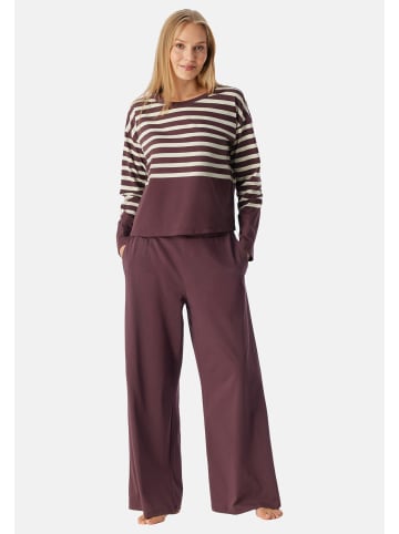 Schiesser Schlafanzug Casual Nightwear in Kakao