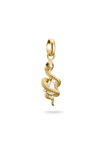 Thomas Sabo Charm-Anhänger in gelbgoldfarben, schwarz, weiß