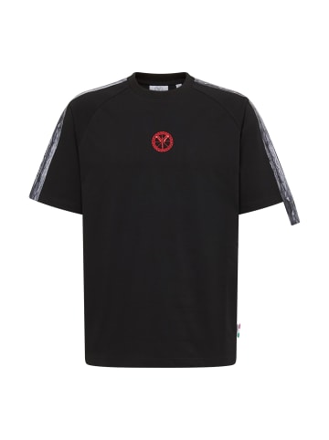 Carlo Colucci T-Shirt Evoli in Schwarz