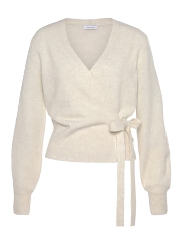 LASCANA Wickelstrickjacke in creme