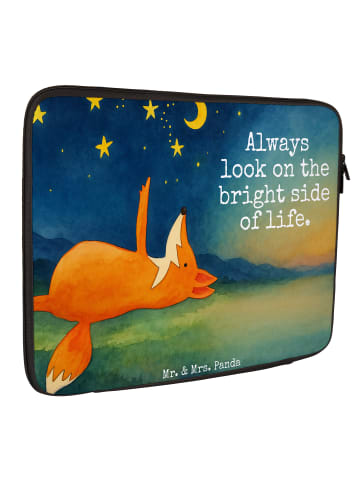 Mr. & Mrs. Panda Notebook Tasche Fuchs Sterne Design mit Spruch in Weiß