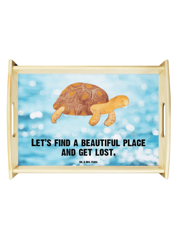 Mr. & Mrs. Panda betttablett Schildkröte MHerzieren mit Spruch in OZeichenanblue