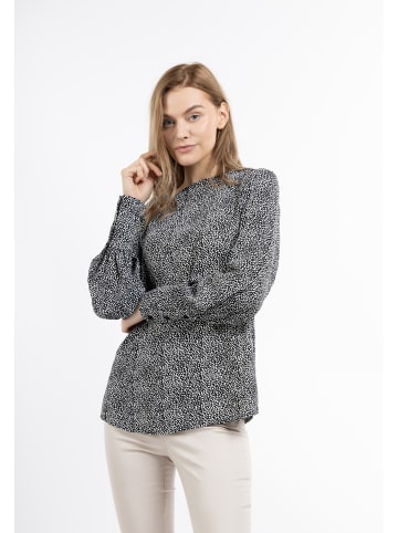 DreiMaster Damen Blusenshirt in Schwarz Weiss