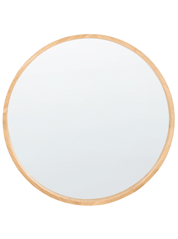Beliani Wandspiegel CAZALIS in Braun - (W) 80 x (H) 80 x (L) 5 cm