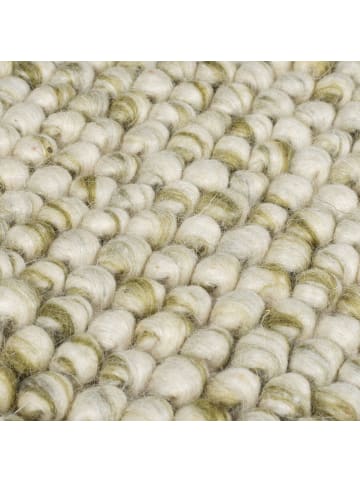 KADIMA DESIGN Flachgewebe-Teppich Handgewebt MEDWAY 65% Wolle Pflegeleicht in Grün