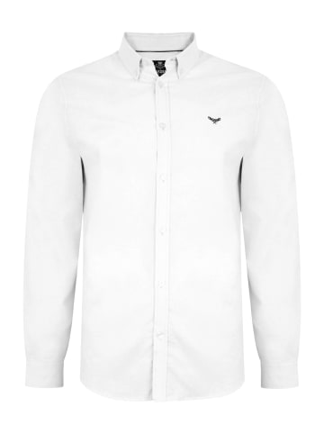 Threadbare Langarmhemd Beacon in White
