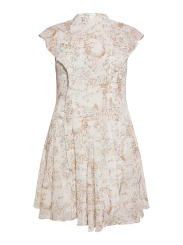 DreiMaster Klassik Damen Kleid in Sand Weiss