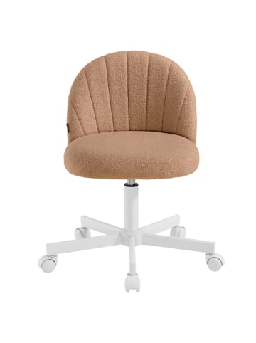 SONGMICS Bürostuhl Laela in Karamellbraun - (B)60 x (H)83.5 x (T)60 cm