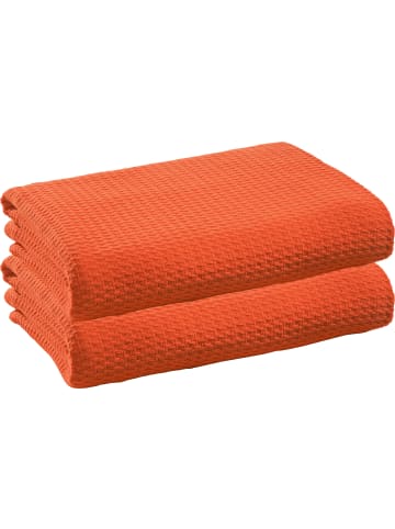 Erwin Müller Baumwolle Sommer-Decke 2er-Pack Siena in terra