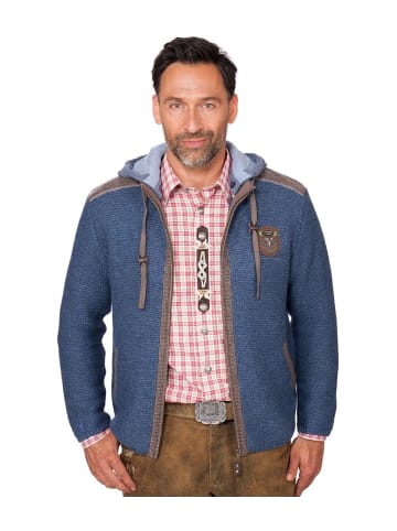 Spieth & Wensky Strickjacke DAKAR in jeansblau