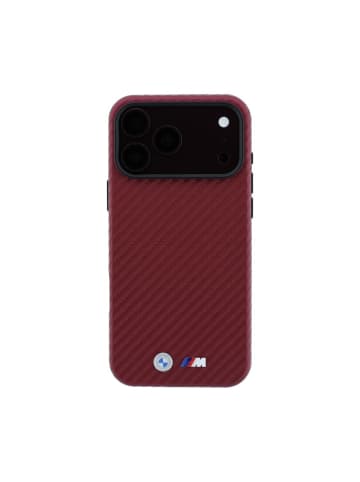 COFI 1453 BMW M Carbon Metal Logo kompatibel mit iPhone 18 Pro und 17 in Burgunderrot