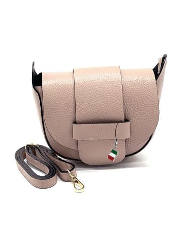 Florence Leder Schultertasche, Umhängetasche Florence Tasche rosa ca. 19cm