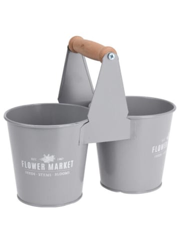 PROGARDEN Kräutertöpfe in grau