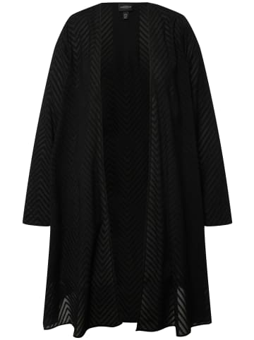 Ulla Popken Blusenjacke in schwarz