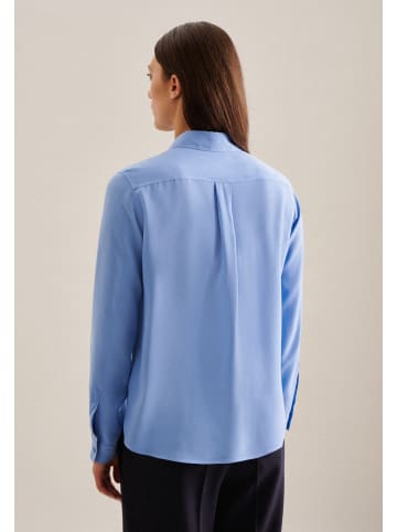 Seidensticker Hemdbluse Regular in Mittelblau