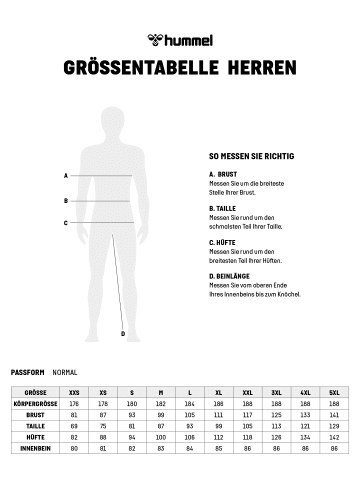 Hummel Kurze Hose Hmlelemental Herren in BLACK