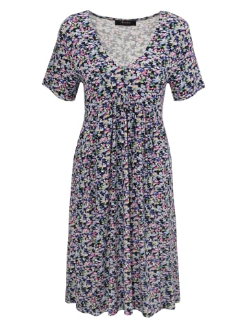 Aniston CASUAL Sommerkleid in schwarz-hellblau