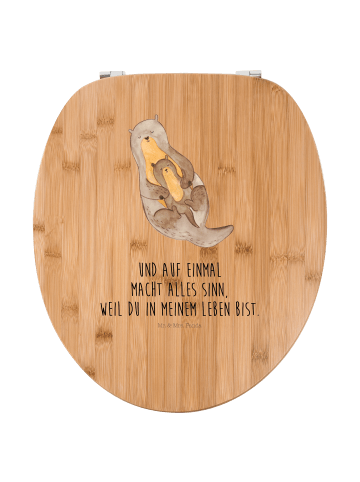 Mr. & Mrs. Panda WC Brille Otter Kind mit Spruch in Braun