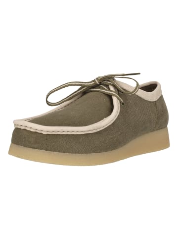 Clarks Schnürschuhe Wallabee EVO in 3226 Olive Combi