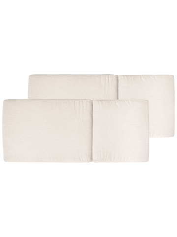 Beliani 2er-Set Auflagen JAVA/AMANTEA PREMIUM in Beige
