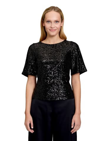 Vera Mont Pailletten-Bluse mit Flügelärmeln in Schwarz