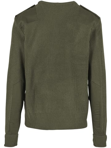 Brandit Crew Neck Jumper in olive