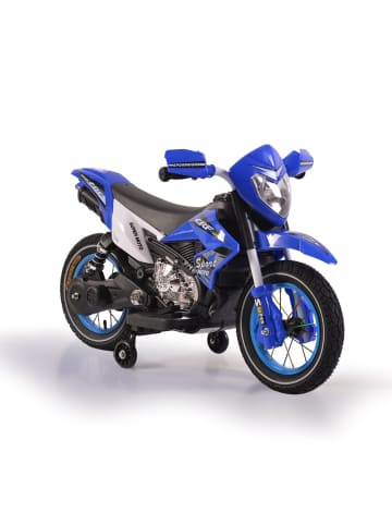 Moni Kinder Elektromotorrad Super Moto FB-6186 in blau