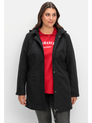 sheego Outdoorjacke in schwarz