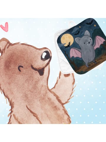 Mr. & Mrs. Panda Topfuntersetzer Fledermaus Erschrecken Design o... in Weiß