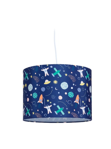 relaxdays Hängelampe "Weltraum" in Blau - Ø 35 cm