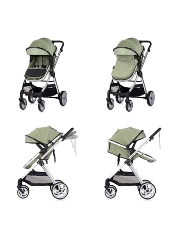 Chipolino Kombikinderwagen 2 in 1 Vista in grün