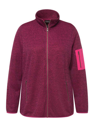 Ulla Popken Sweatjacke in fuchsia pink