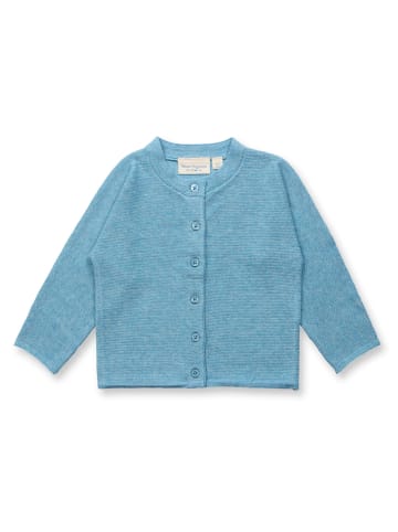 Sense Organics Sense Organics Mako Knitted Baby Cardigan Light Aqua Blue 74