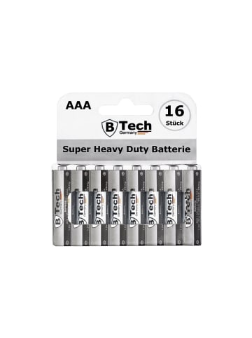 COFI 1453 Batterie Super Heavy Duty (16er Pack) R03 AAA Micro-Blister in Schwarz