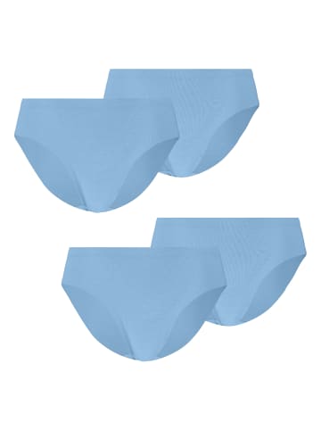 Puma 4er Pack Invisible Ultra Soft Cotton Briefs in Hellblau