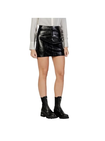 JACQUELINE de YONG Schwarz Polyester Minirock
