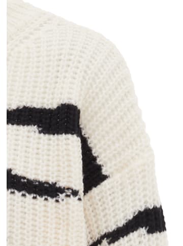 FENIA Damen Sweater in WOLLWEISS SCHWARZ