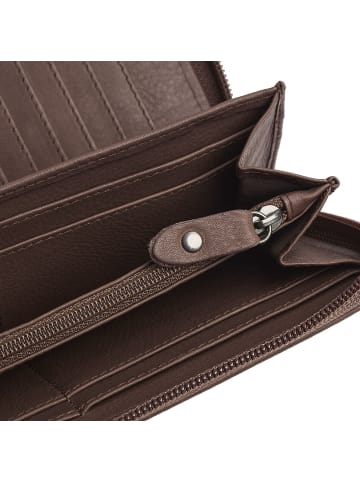 The Chesterfield Brand Mirelle Geldbörse RFID Schutz Leder 19 cm dark taupe