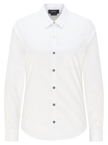 usha BLACK LABEL Damen Hemdbluse in Weiss