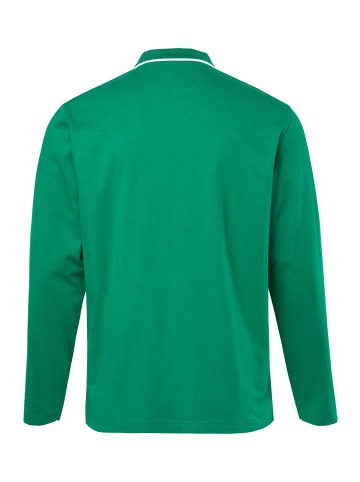Men Plus Poloshirt in smaragd grün