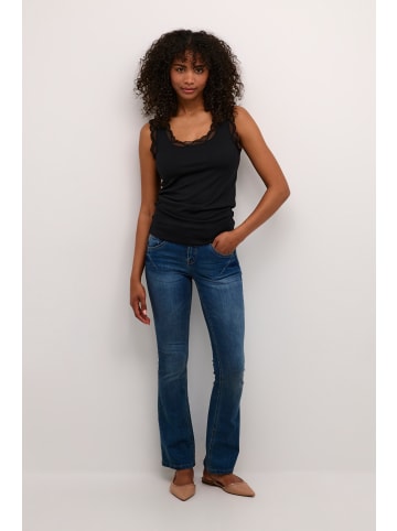 Cream Jerseytop Vanessa Slim fit in Pitch Black